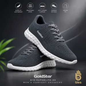 Goldstar Men’s Comfort Sneakers G10-Superlite-02 - Dark Grey