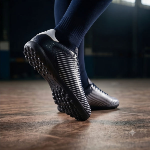 Goldstar Python 02L Futsal Boots (Navy & White) | Lightweight Turf & Indoor Soccer Shoes for Men - Image 3