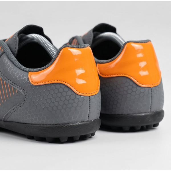 Goldstar Python-02L Grey/Orange Futsal Shoes – Men’s Non-Marking Indoor Football Cleats - Image 3