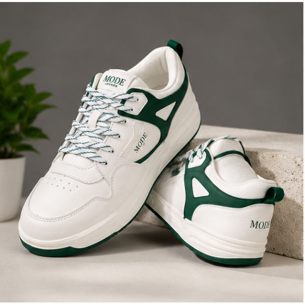 Goldstar Shoes MODE Carlo-01 Green White Casual Sneakers for Men & Women - Image 5