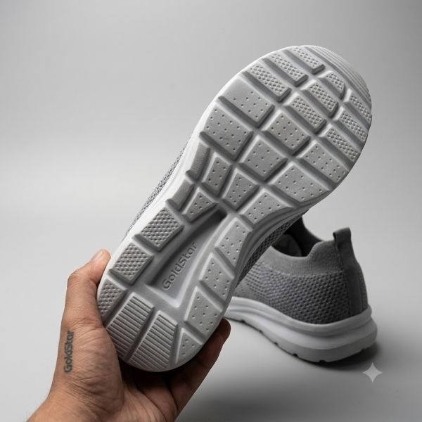GoldStar Sunlite-04 Grey Lightweight Sports Shoes – Comfortable Walking Slip-Ons - Image 4