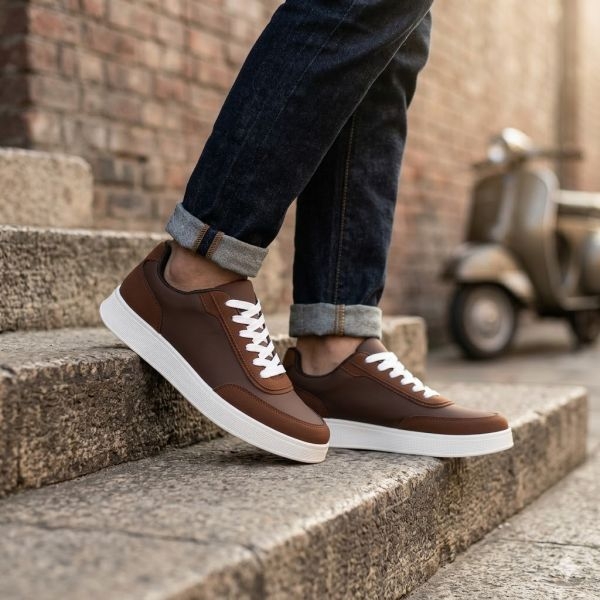 Goldstar ULSF-AX-1/B Neo Brown Casual Sneakers | Lightweight Comfortable Everyday Walking Shoes - Image 4