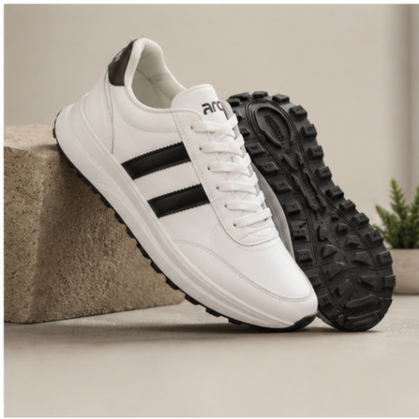 Goldstar ULSF-AXL-113CV Casual Shoes | Lightweight Sneakers | White/Black & White/Maroon - Image 4