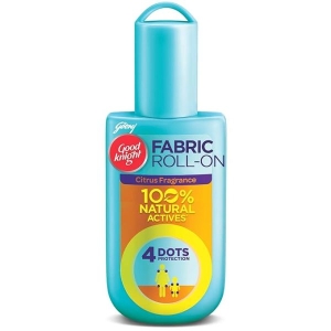 Good Knight 100% Natural Mosquito Repellent Fabric Roll-On | Paediatrician Certified | 8-Hour Protect | Citrus - 8 Ml