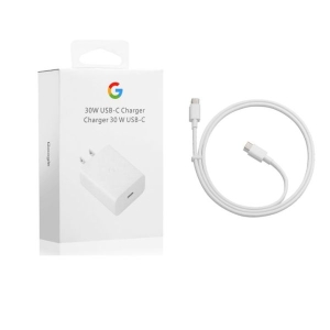 Google 30W USB-C Fast Charging Adapter & Cable. ( Aspor Cable Have 3 Months Warranty Available)