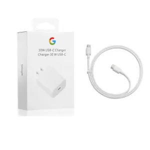 Google 30W USB-C Fast Charging Adapter & Cable. ( Aspor Cable Have 3 Months Warranty Available)