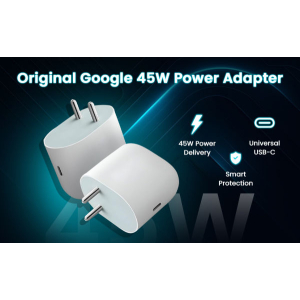Google 45W Type C Fast Charger Adapter Compatible with Pixel 10/10 Pro/10 Pro XL/10 Pro Fold/9 Pro XL/9 Pro/9 Pro Fold Series/Chromebook