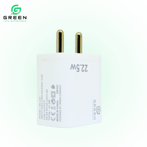 Green GK-118 Adapter | 22.5W Fast Adapter | Auto ID LED Indicators | QC3.0 Power Adapter | WARP | VOOC | Rapid | Flash | Dash | DART | Multiple Fast Charging Technologies | 6 Months Warranty