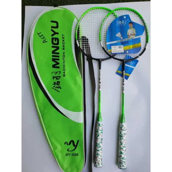 Green Jointless Grippy Handle Professional Badmiton Racket with Carry Bag By Mitrata | Mingyu Badminton Racket - Image 2
