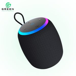 Green Melody-15 Pro Wireless Speaker | 15Watt Output | 60mm Dynamic Driver | 8 Hours Playback | IPX6 Rating | RGB Changeable Light | HIFI Tone| Compact Portable | 2500mAh Battery Capacity | Type-c Charging | 6 Months Warranty