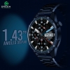 1.43" Super AMOLED Display IP68 Water Resistance 123+ Sports Modes BT Calling Metallic Body With Stainless Steel & Leather BT V5.3 250mAh Battery 30Days Standby Time AOD 1 Year Warranty