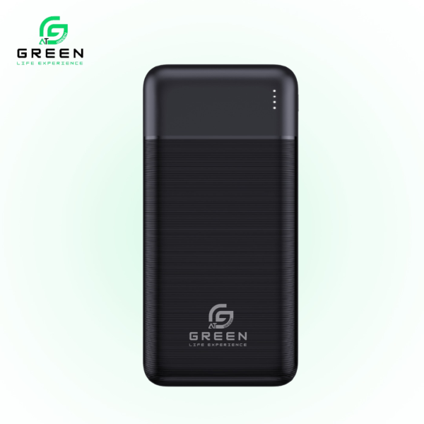 Green Power Boost | 20000mAh Fast Powerbank | 22.5W | PD Fast Charging | Six Months Warranty | QC 3.0 | Two Way Fast Charging | Triple Ports Output | Double Ports Input | Portable Powerbank | Black& White Colors