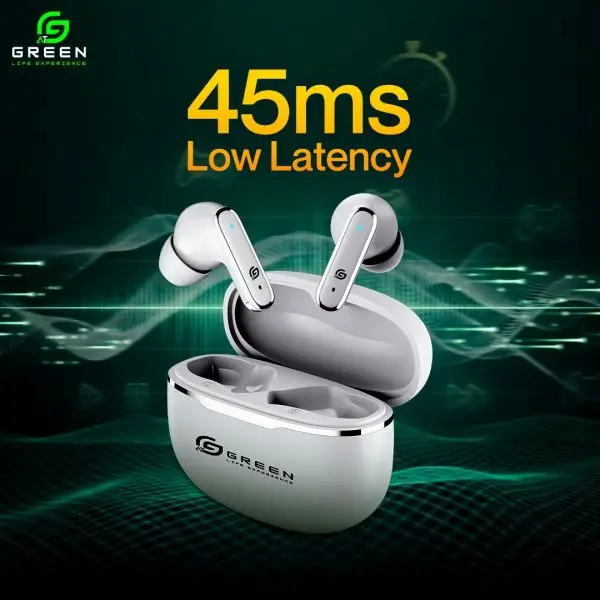 Green Pulse ANC (UP to 32 dB) Earbuds | 40 Hours | Quad Mic | App Support | BT Version 6.0 | 45ms Low Latency| IPX5 Water Resistance | ASAP Fast Charging | 12.4mm Driver For Deep Bass Wireless Earbuds | Type-c Charging - Image 4