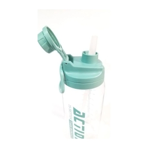 Green Sports Water Bottle With Straw 1800 ML