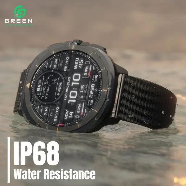 1.32 inch Super AMOLED Display | IP68 Water Resistance | 123+ Sports Modes | BT Calling | Super Slim With Premium Zinc Alloy Frame | BT V5.4 | 300 mAh Battery | 30Days Standby Time | AOD | 1 Year Warranty