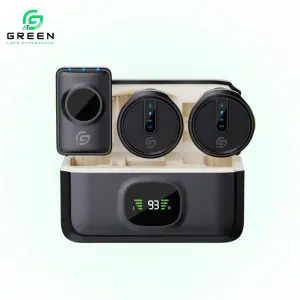 Green Vocal Core Pro Wireless ENC Mic | ProVocal™ Environmental Noise Reduction Technology | 48kHz Studio-Grade Audio | Dual Mic | 7 Hours Playtime | Ultra-Low Latency ≤20ms | 20m+ Wireless Range | Universal Compatibility – iOS