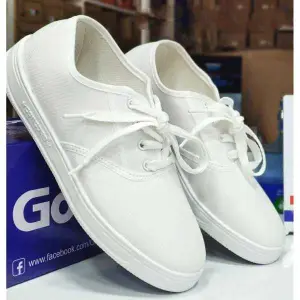 GS School Shoes White For Girls and Boys