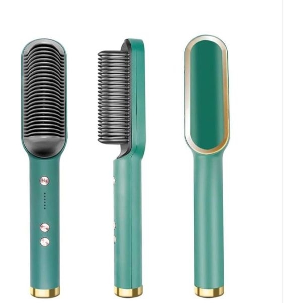 Hair Straightener Comb For Women & Men, Hair Styler, Machine Brush Heating Electric With Temperature Control - Image 3