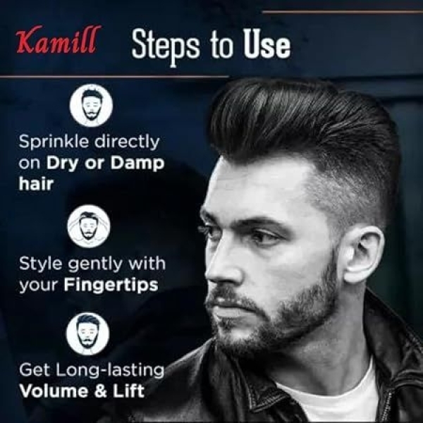 Hair Volumizing Powder Wax Strong Hold Matte Finish 24 Hrs Hold 100% Natural & Safe Hair Styling Powder - Image 4