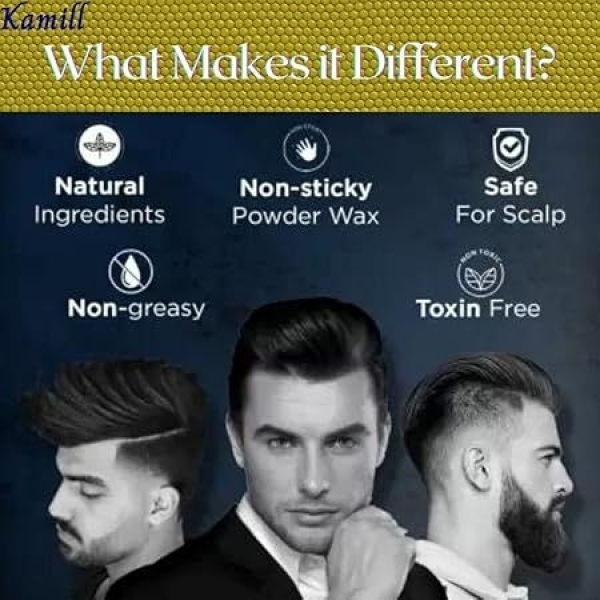 Hair Volumizing Powder Wax Strong Hold Matte Finish 24 Hrs Hold 100% Natural & Safe Hair Styling Powder - Image 5
