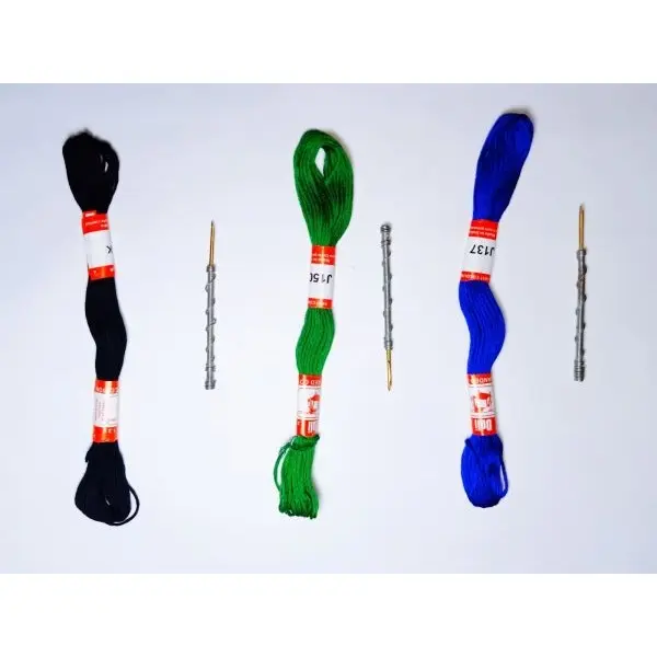 Hand Embroidery/Punch Needle Weaving Stitching Craft Tool - Kit - Image 2