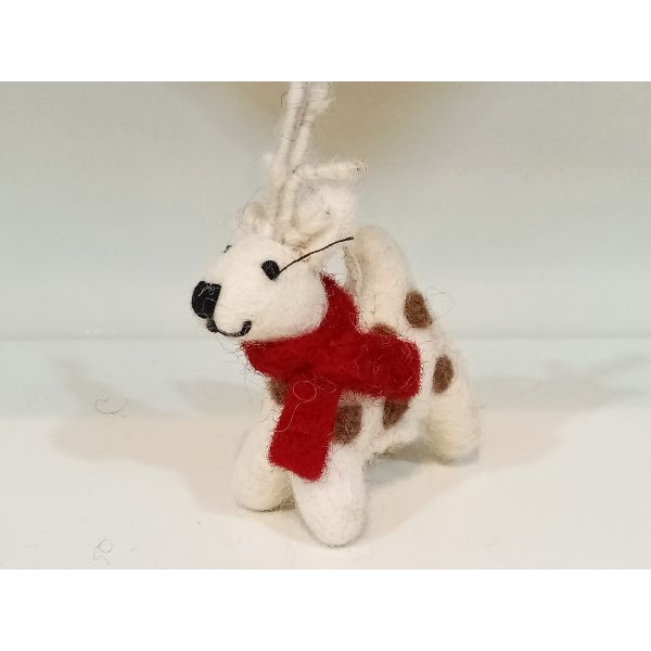Hand Felted Eco-Friendly Hanging Rain Deer for Decoration - Image 3