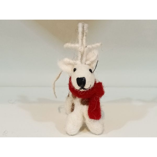 Hand Felted Eco-Friendly Hanging Rain Deer for Decoration - Image 4