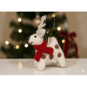 Hand Felted Eco-Friendly Hanging Rain Deer for Decoration