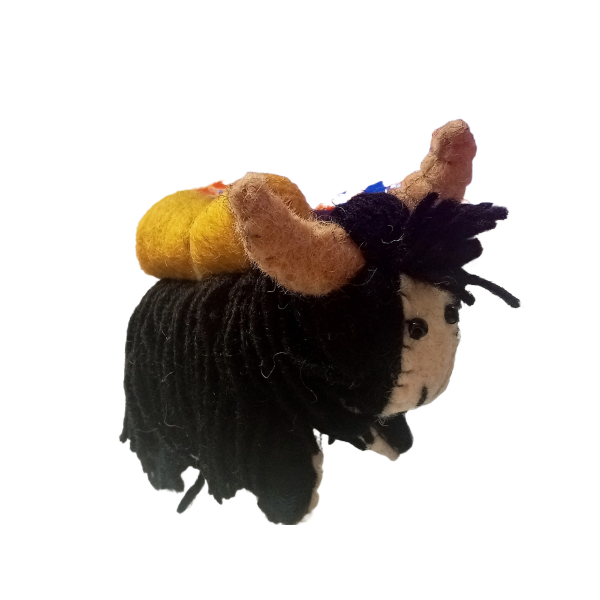 Hand Felted Eco-Friendly Yak For Decoration - Image 3
