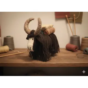 Hand Felted Eco-Friendly Yak For Decoration