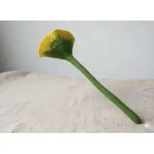 Hand-Felted Woolen Flower Decoration - 100% Wool, Made in Nepal, 45 cm