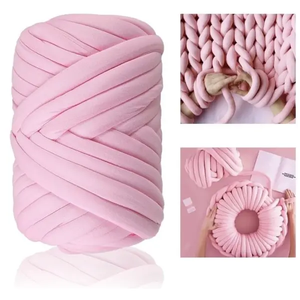 Hand Knitting Crochet Chunky Knitted Blanket Yarn Knitting Yarn Chunky Knitted Blanket for Chunky Embroidery Throw Blanket - Image 4