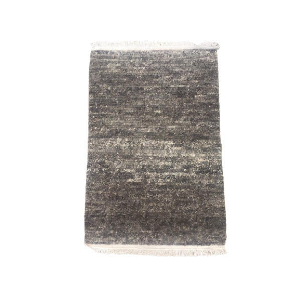 Hand-Knotted Nepali Wool Carpet - Natural Color, 60 Knots, 63x94 cm, Multi-Use Yoga & Doormat - Image 2