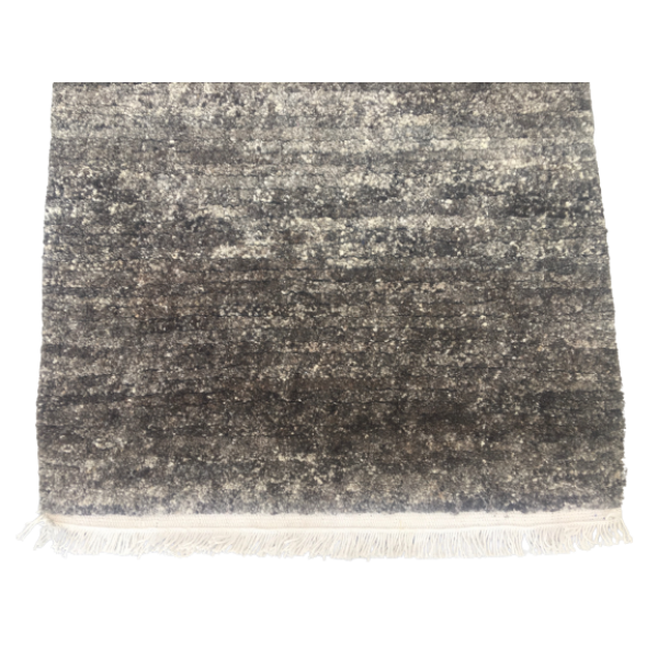 Hand-Knotted Nepali Wool Carpet - Natural Color, 60 Knots, 63x94 cm, Multi-Use Yoga & Doormat - Image 3