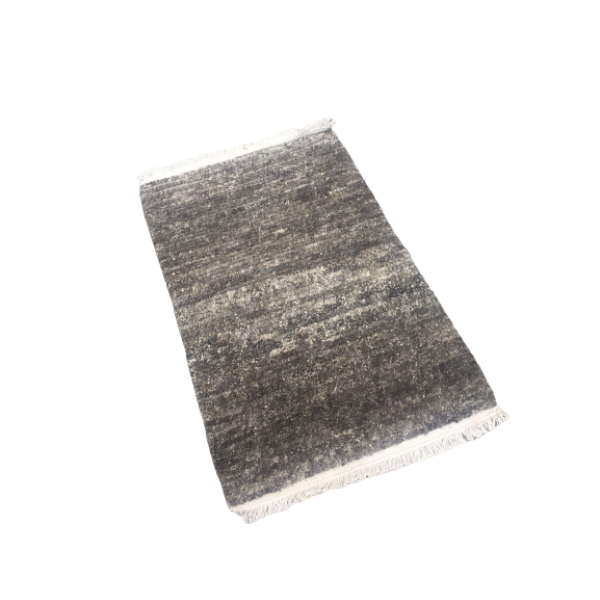 Hand-Knotted Nepali Wool Carpet - Natural Color, 60 Knots, 63x94 cm, Multi-Use Yoga & Doormat - Image 4