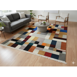 Hand-Knotted Nepali Woolen Carpet 60 Knots,170 Cm x 240 Cm