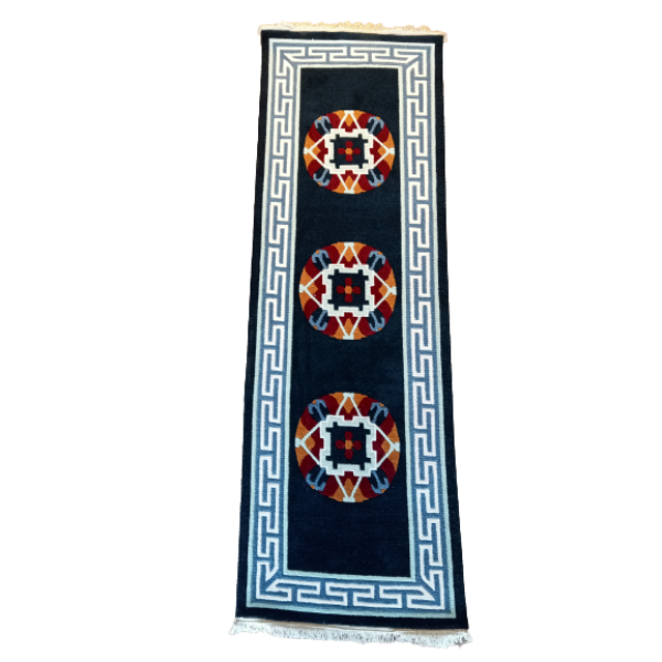 Hand-knotted Nepali Woolen Carpet - Galaicha, 60 Knots, 1.97 Ft x 5.91 Ft - Image 2