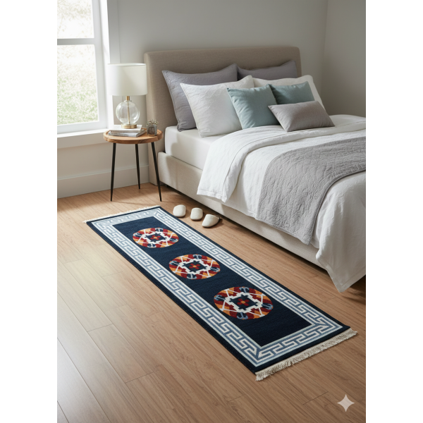 Hand-knotted Nepali Woolen Carpet - Galaicha, 60 Knots, 1.97 Ft x 5.91 Ft - Image 5