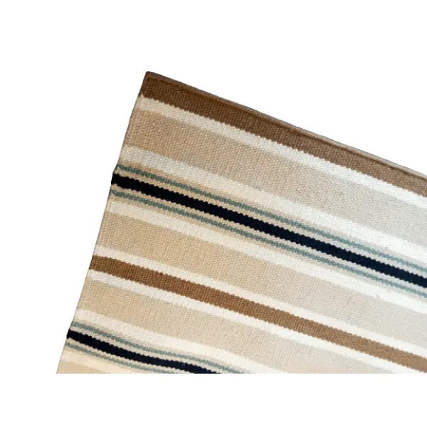 Hand-woven Carpet -Durry Beige | Size 63 Cm x 96 Cm (2.07 Ft x 3.15 Ft) - Image 3