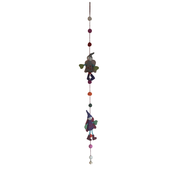 Handcrafted 110 cm Felt Angel Hanging Decoration – Ethically Made in Nepal - Image 2