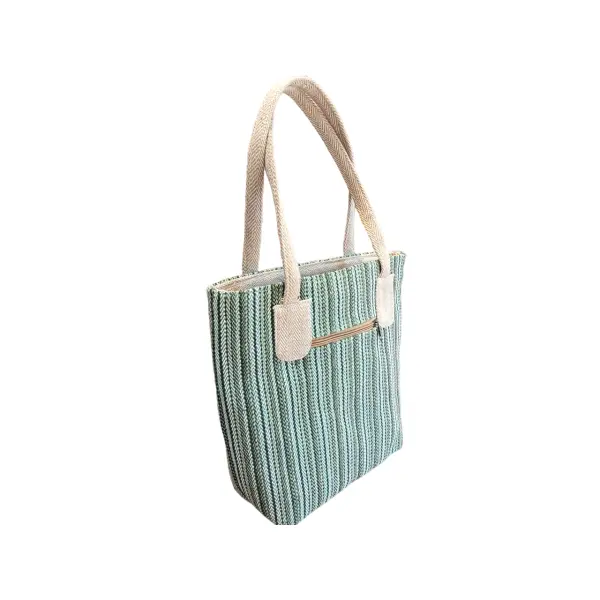 Handcrafted Cotton Elegance - Versatile Side & Shoulder Bag For Women - Image 2