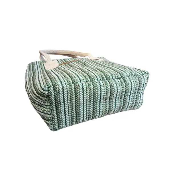 Handcrafted Cotton Elegance - Versatile Side & Shoulder Bag For Women - Image 3