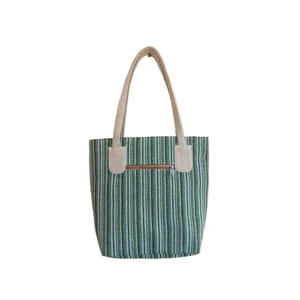 Handcrafted Cotton Elegance - Versatile Side & Shoulder Bag For Women - Image 5