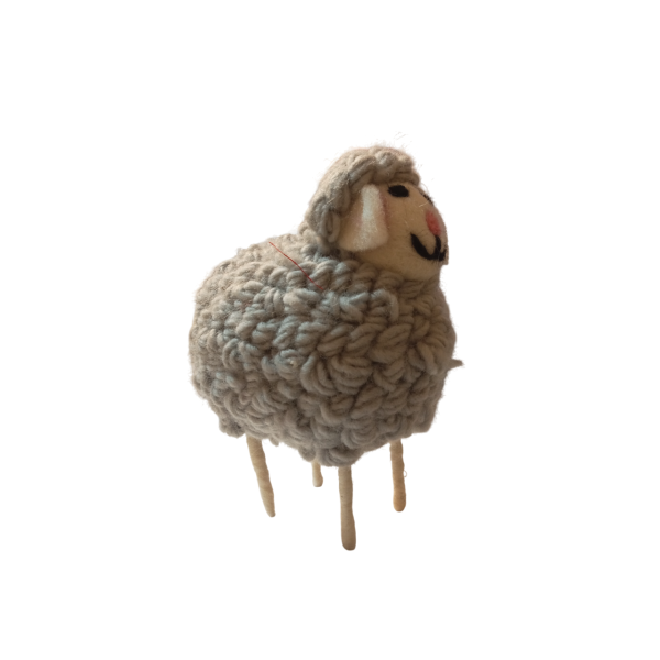 Handcrafted Eco-Friendly Wool Sheep Decoration - 100% New Zealand Wool, Made in Nepal - Image 5