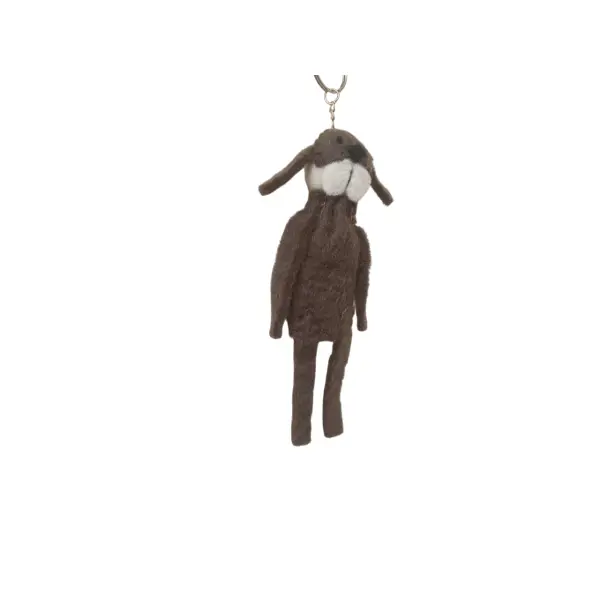 Handcrafted Nepali Felt Dog Keychain – Eco-Friendly, Unique Artisan Accessory from New Zealand Wool - Image 3