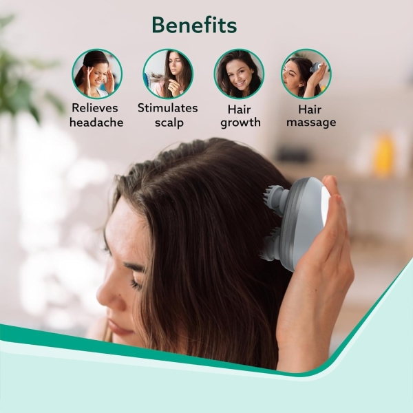 Handheld Head & Scalp Massager with 350 Degree Rotation - Image 2