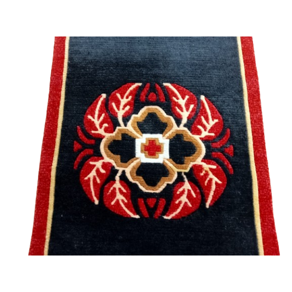 Handknotted Nepali Carpet – Black, 46x65 cm, 60 Knots - Image 2