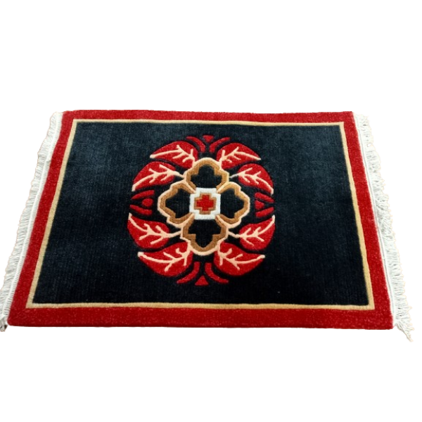 Handknotted Nepali Carpet – Black, 46x65 cm, 60 Knots - Image 3