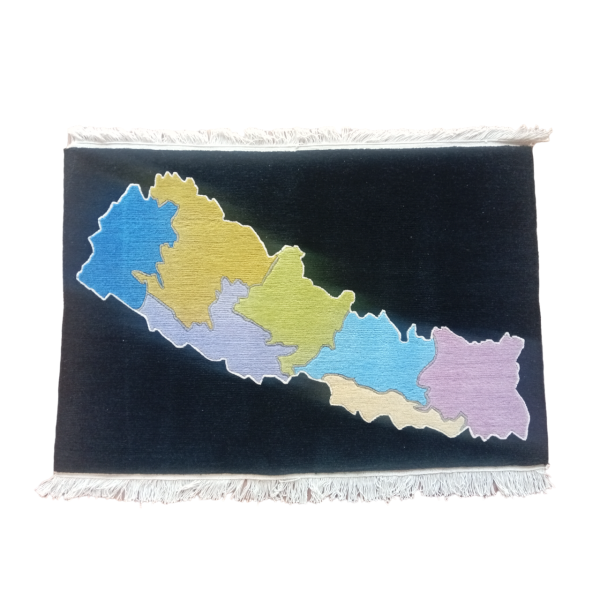 Handknotted Nepali Wall Hanging Carpet – 100 Knots, 90x60 cm (2.95 x 1.97 ft) - Image 3