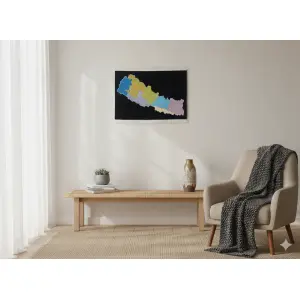 Handknotted Nepali Wall Hanging Carpet – 100 Knots, 90x60 cm (2.95 x 1.97 ft)